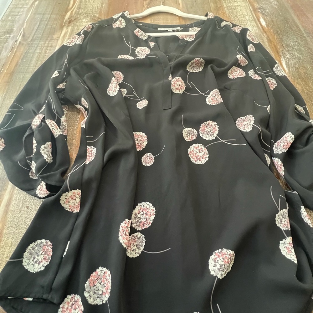Daniel Rainn Black Floral Top